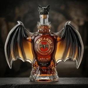 Bacardi Bat Bottle Rum Bottle