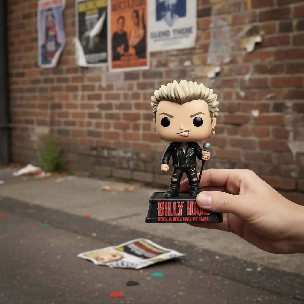 Billy Idol Rock & Roll Hall of Fame Figure - Front View