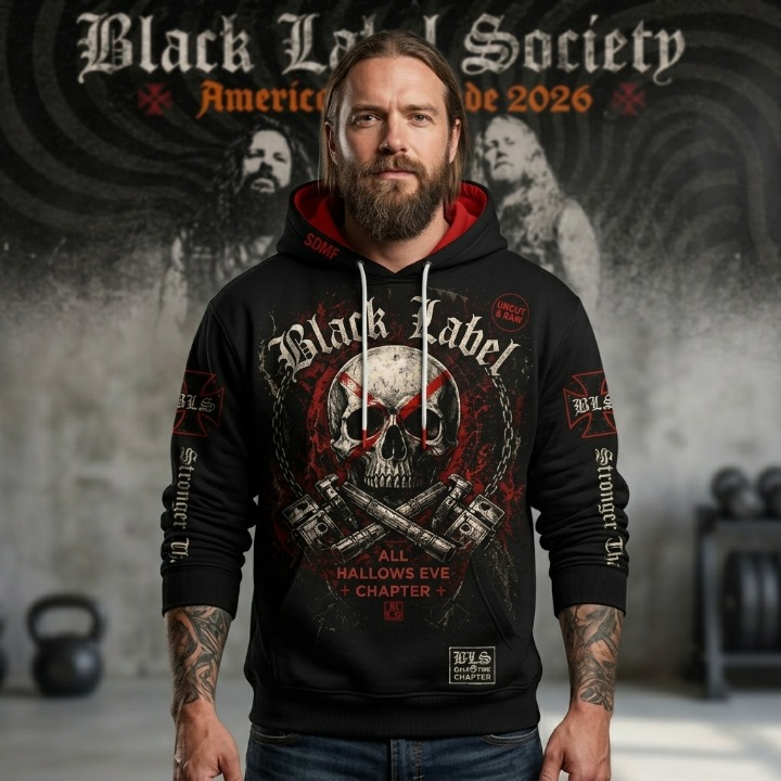 Black Label Society American Crusade 2026 Hoodie - Front View
