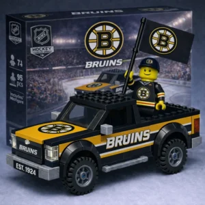 Boston Bruins EST 1924 Building Blocks Truck Set