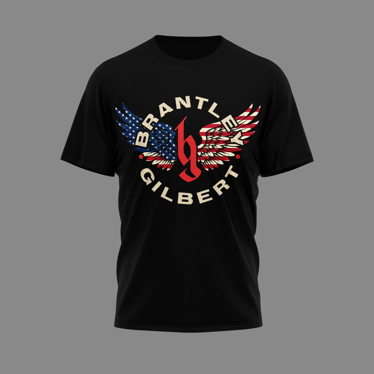Brantley Gilbert The Real American Tour T-Shirt - Detail View