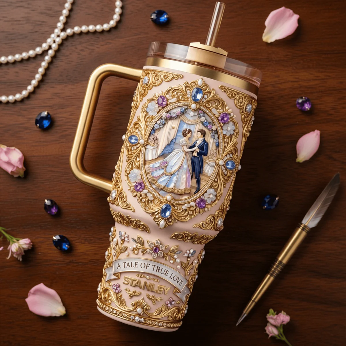 Bridgerton The Queen's Diamond Stanley Tumbler - Detail View