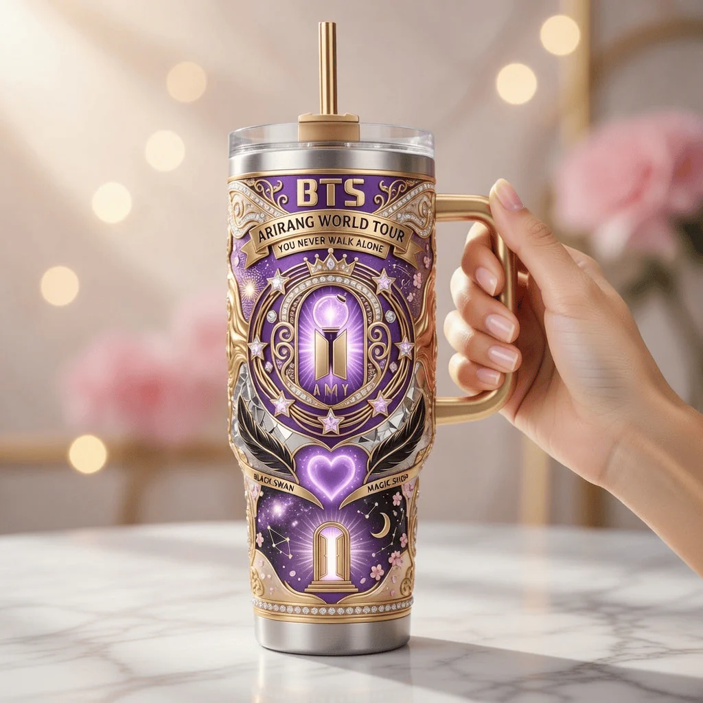 BTS Arirang World Tour Tumbler - Detail View