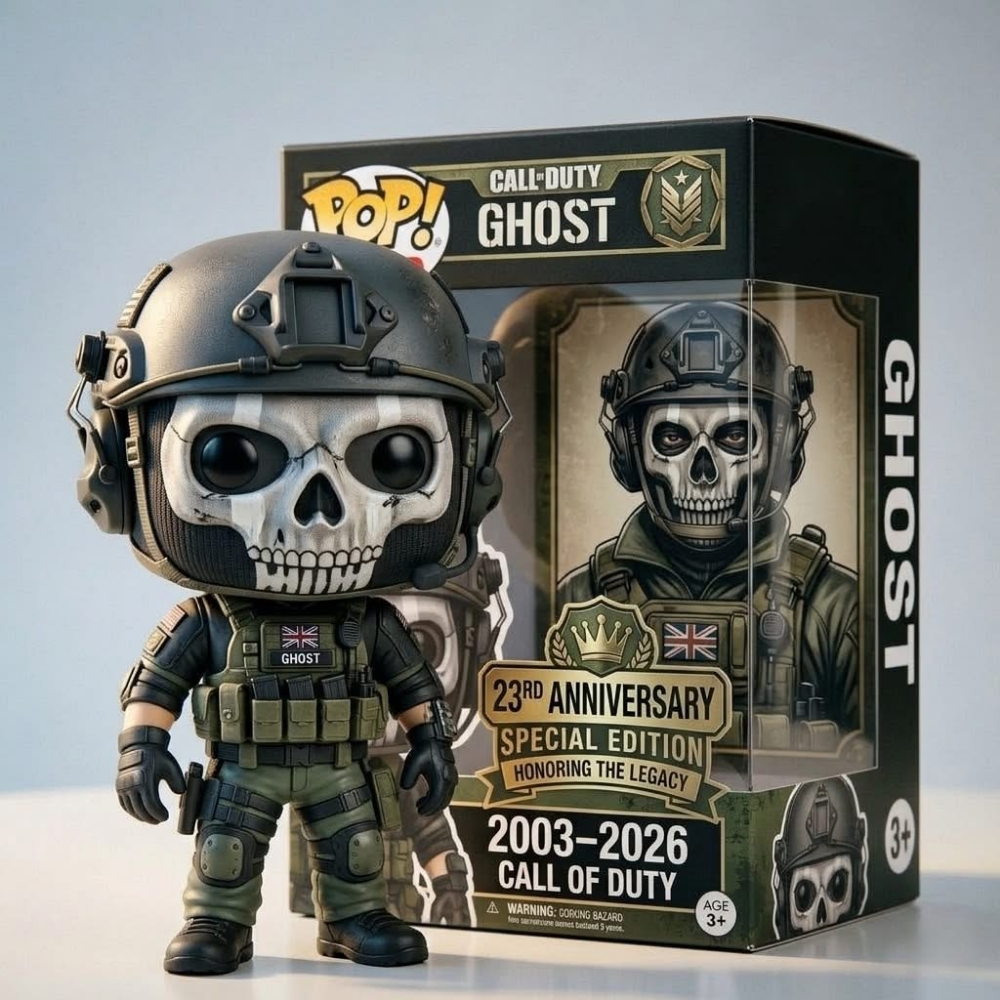 Call of Duty Ghost 23rd Anniversary Funko Pop Figure - Front View