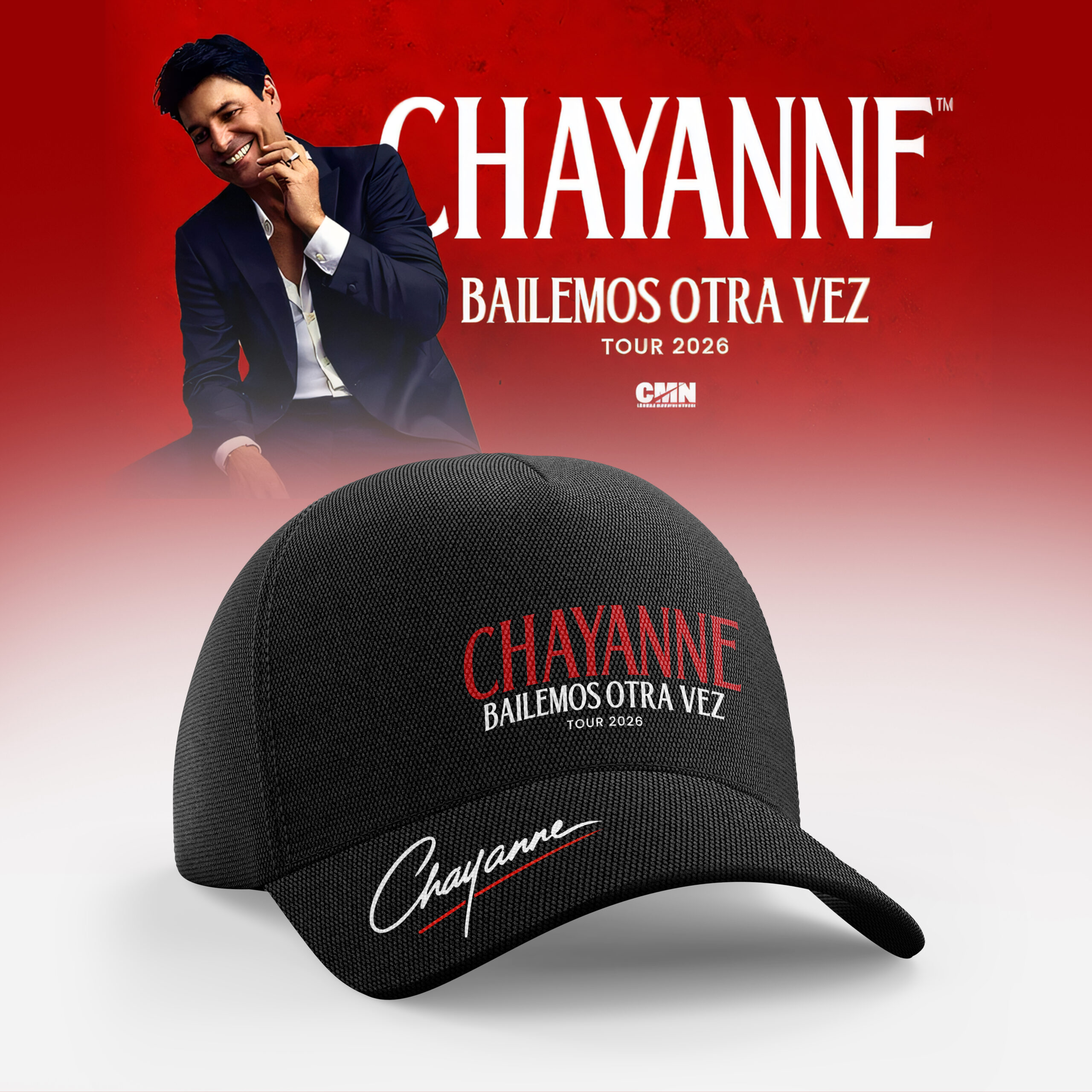 CHAYANNE Bailemos Otra Vez Tour 2026 Cap - Front View