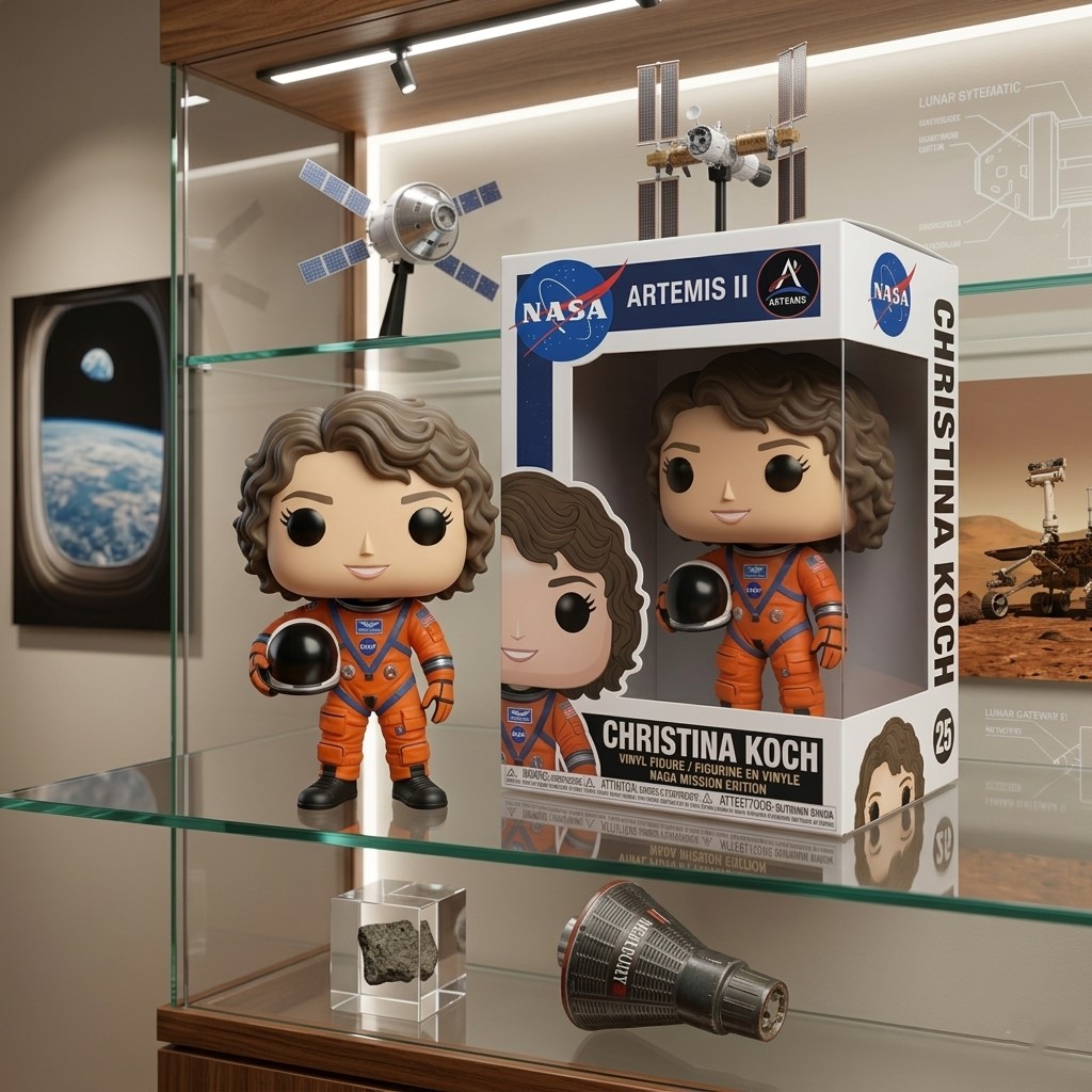 Christina Koch NASA Artemis II Mission Edition Funko Pop Vinyl Figure - Detail View