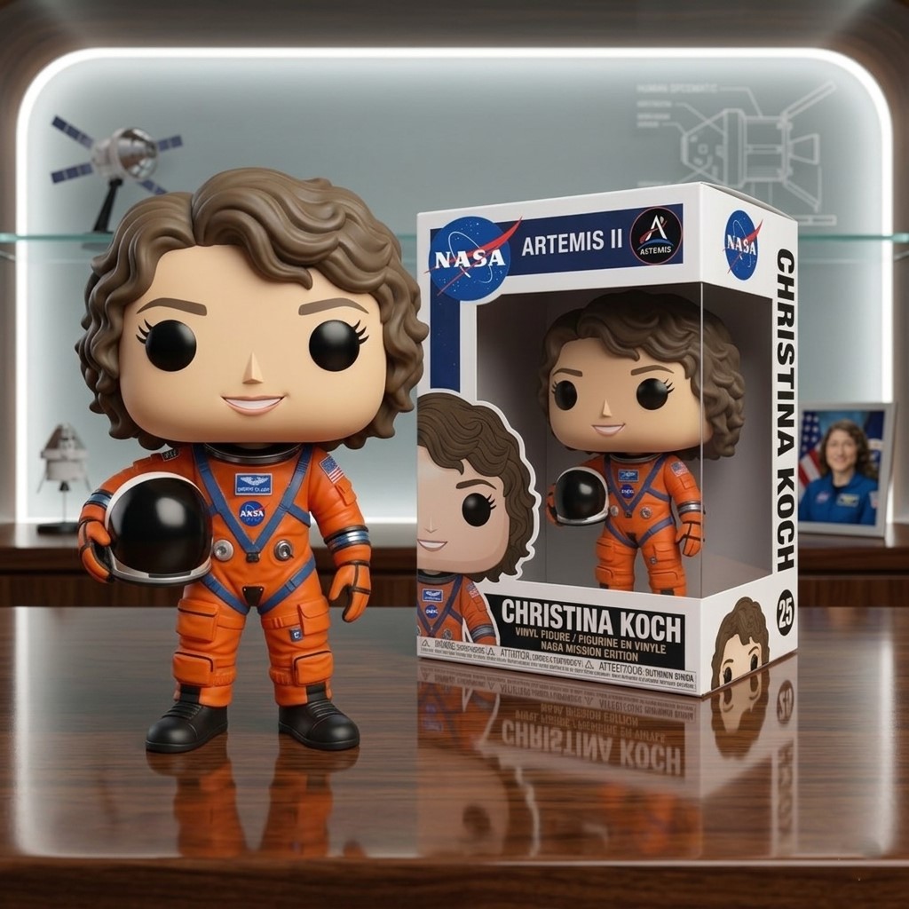Christina Koch NASA Artemis II Mission Edition Funko Pop Vinyl Figure - Front View