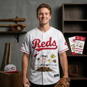 Cincinnati Reds Peanuts Night Custom Baseball Jersey