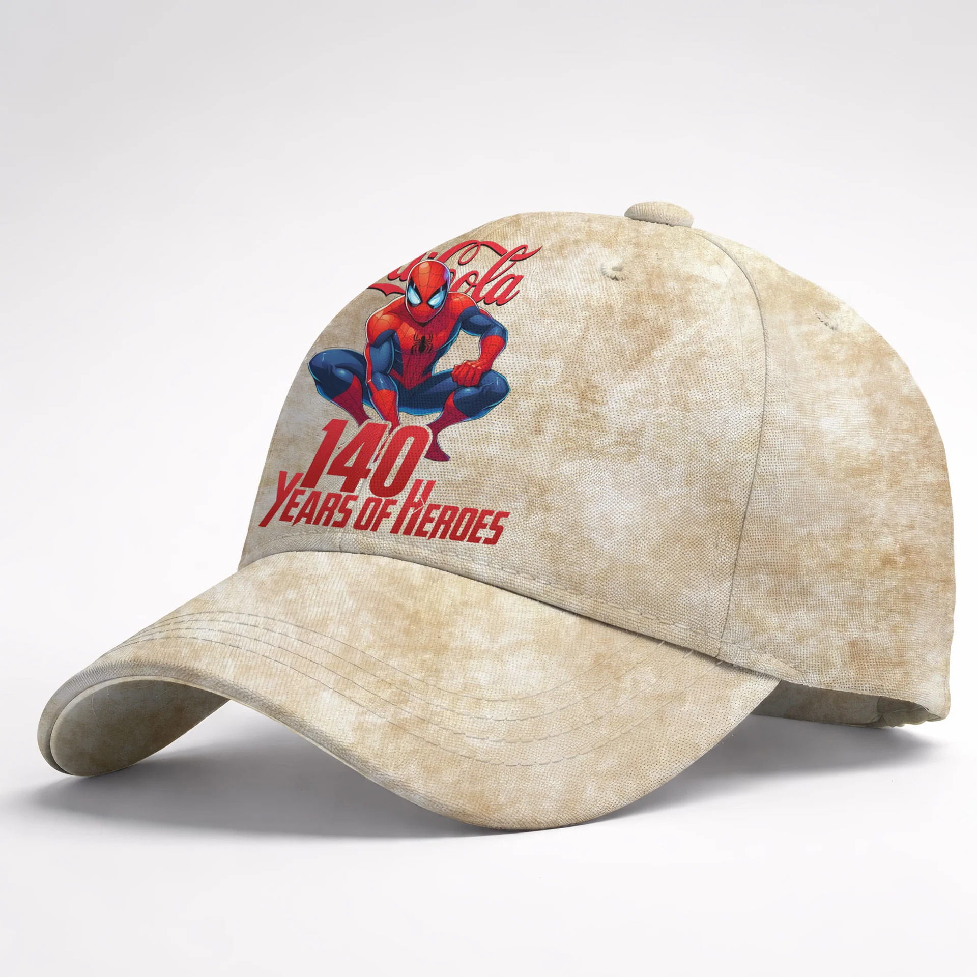 Coca-Cola Spider-Man 140 Years of Heroes Baseball Cap - Detail View