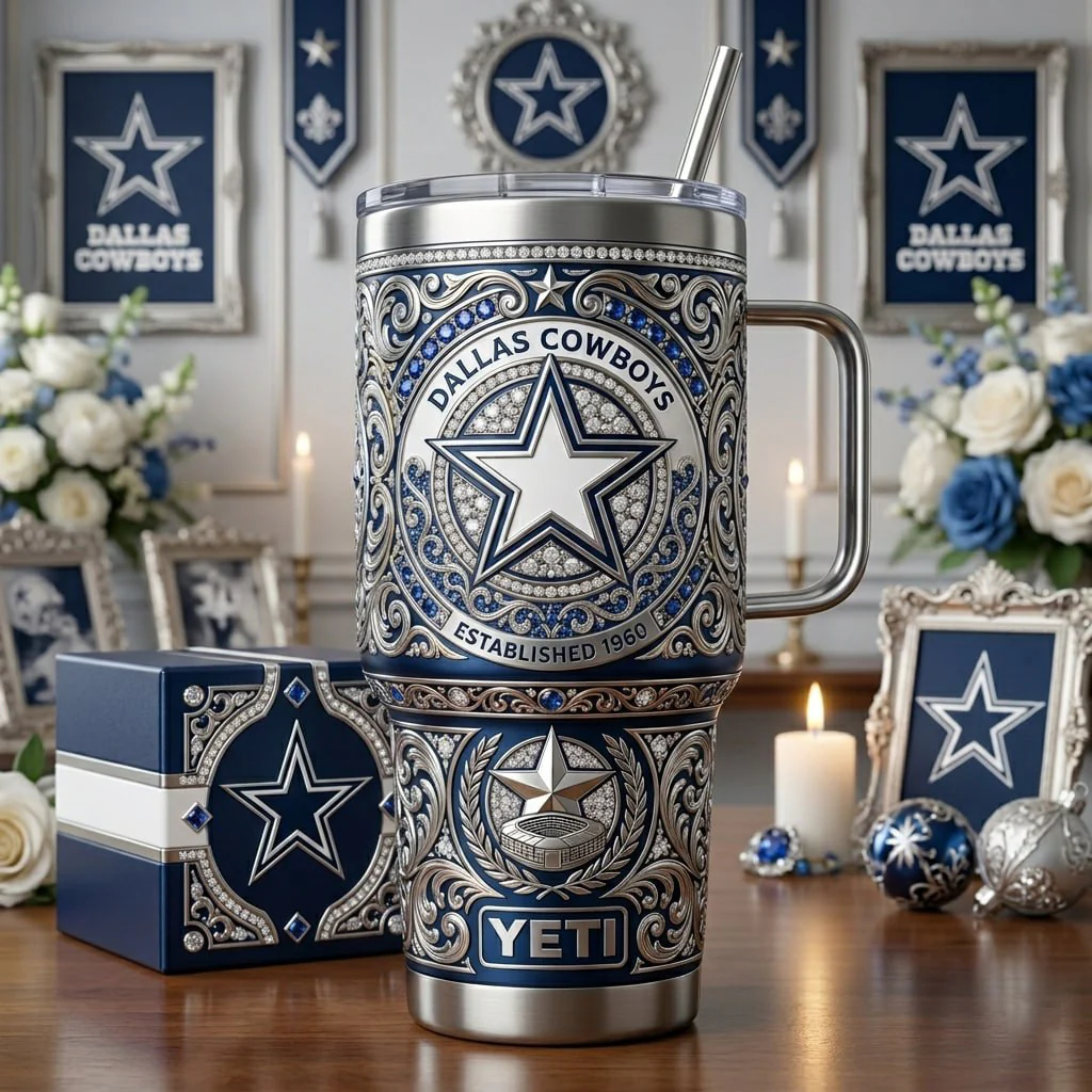 Dallas Cowboys Established 1960 Yeti Tumbler - Front View