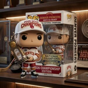 Denver Pioneers Men's Ice Hockey 2026 NCAA National Champions Funko Pop Figure