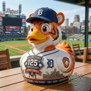 Detroit Tigers 125th Anniversary 1901-2026 Limited Collection Rubber Duck