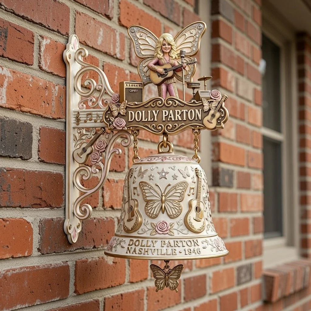 Dolly Parton Nashville 1946 Butterfly Welcome Doorbell - Detail View