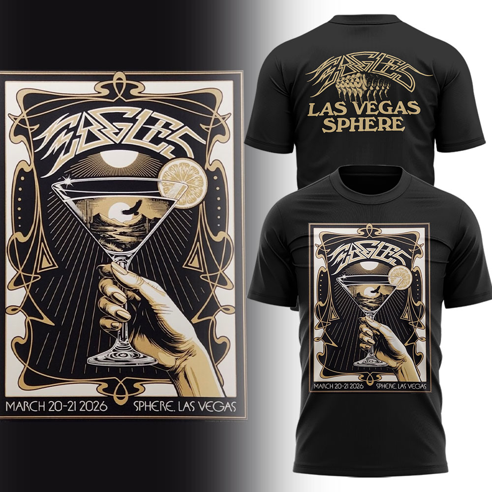 Eagles Sphere Las Vegas 2026 T-Shirt - Front View