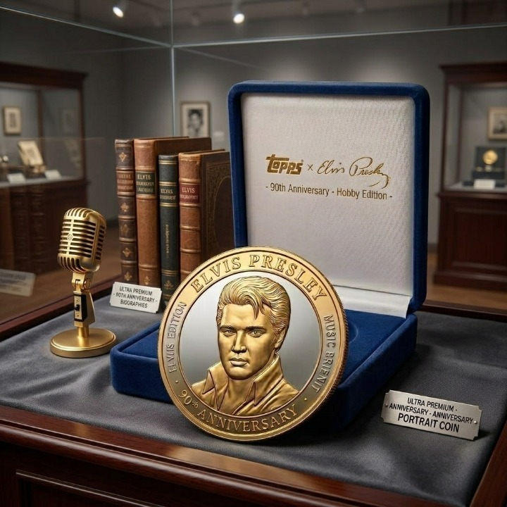 Elvis Presley 90th Anniversary Hobby Edition Commemorative Coin - Detail View