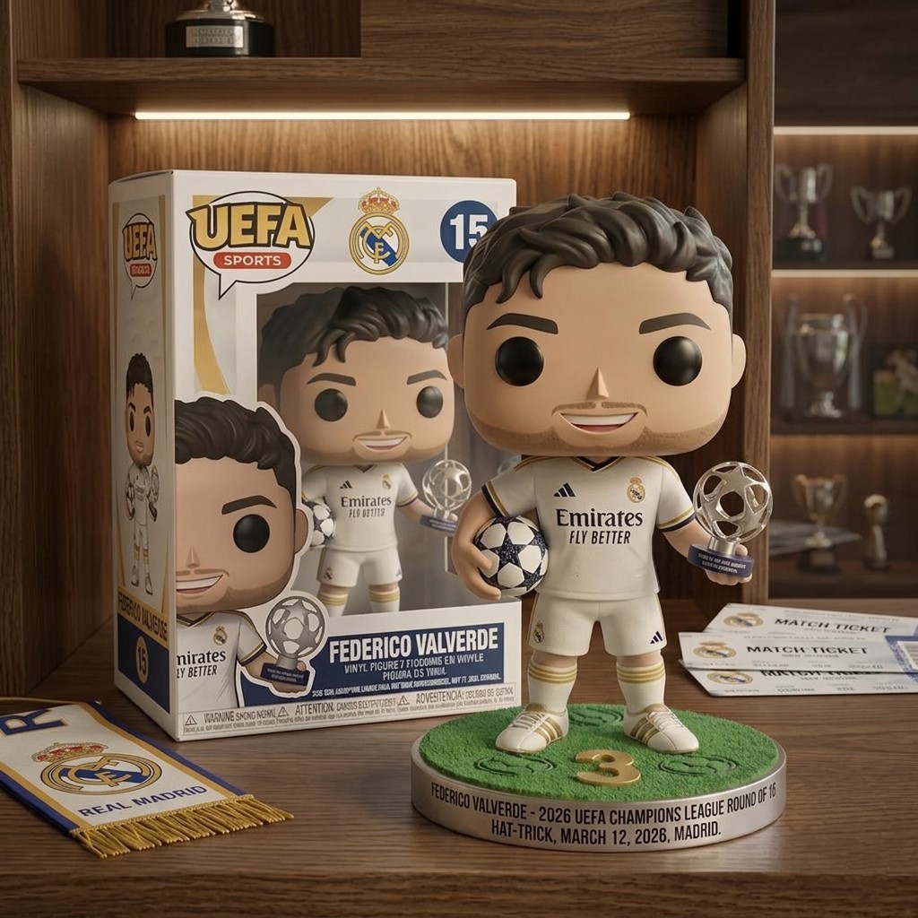 Federico Valverde 2026 UEFA Champions League Funko Pop - Detail View