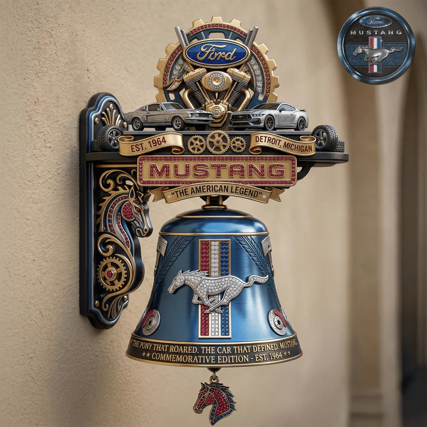 Ford Mustang The American Legend Commemorative Edition Wall Bell - Front View