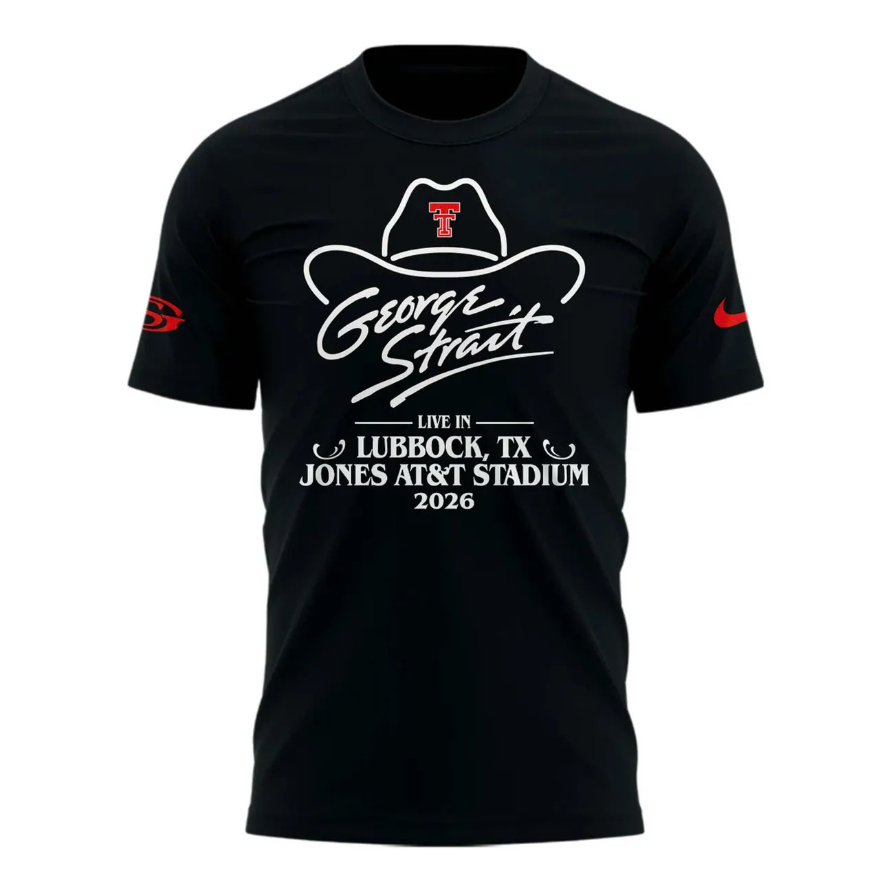 George Strait Live In Lubbock TX Jones AT&T Stadium 2026 T-Shirt - Detail View