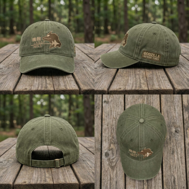 Godzilla Kiryu MFS-3 Defense Force Baseball Cap - Detail View