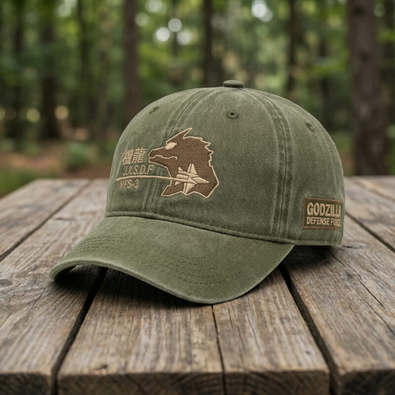 Godzilla Kiryu MFS-3 Defense Force Baseball Cap - Front View
