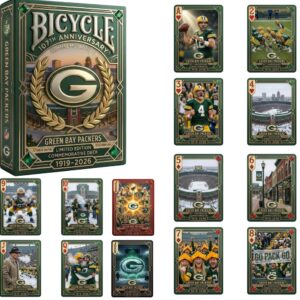 Green Bay Packers 107th Anniversary Playing Cards