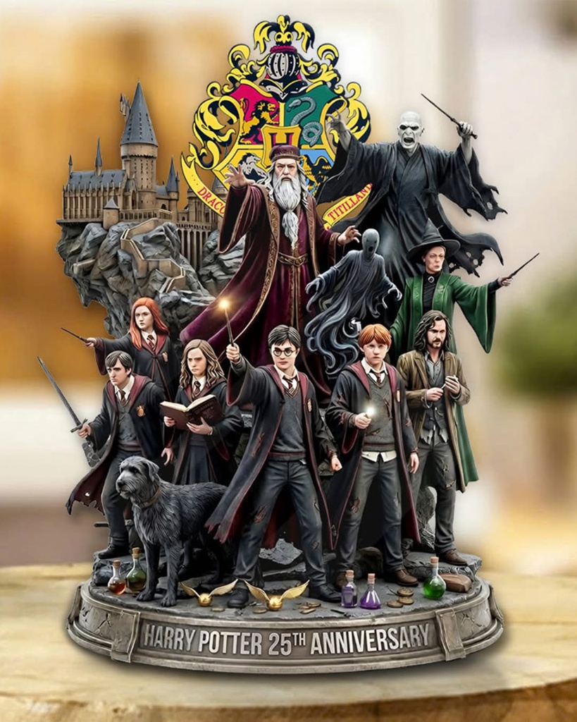 Harry Potter 25th Anniversary Collectible Acrylic Plaque - Front View