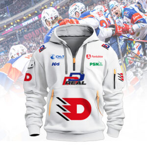 HC Dynamo Pardubice P REAL Sponsors 3D Quarter-Zip Hoodie