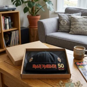 Iron Maiden 50th Anniversary 1975-2025 Docker Brimless Cap