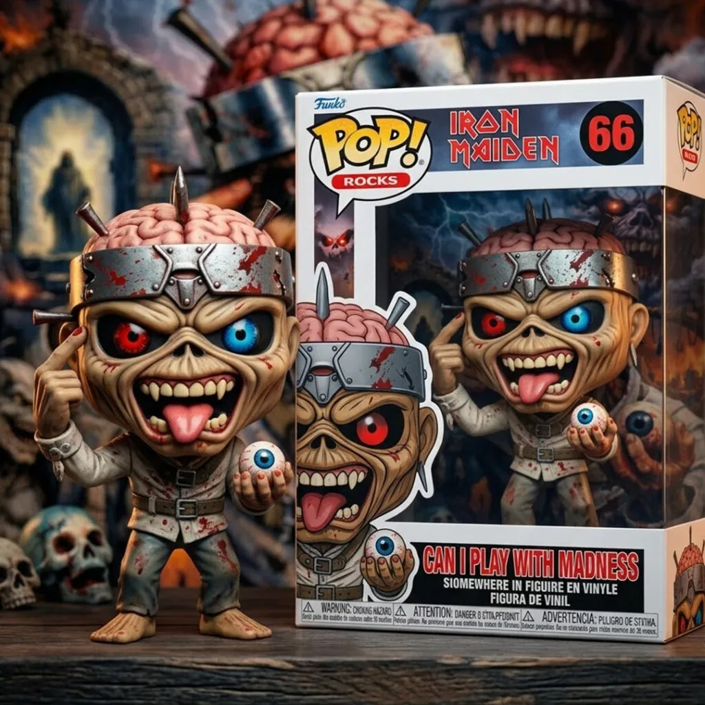 Iron Maiden Can I Play With Madness Funko Pop Figure - Front View