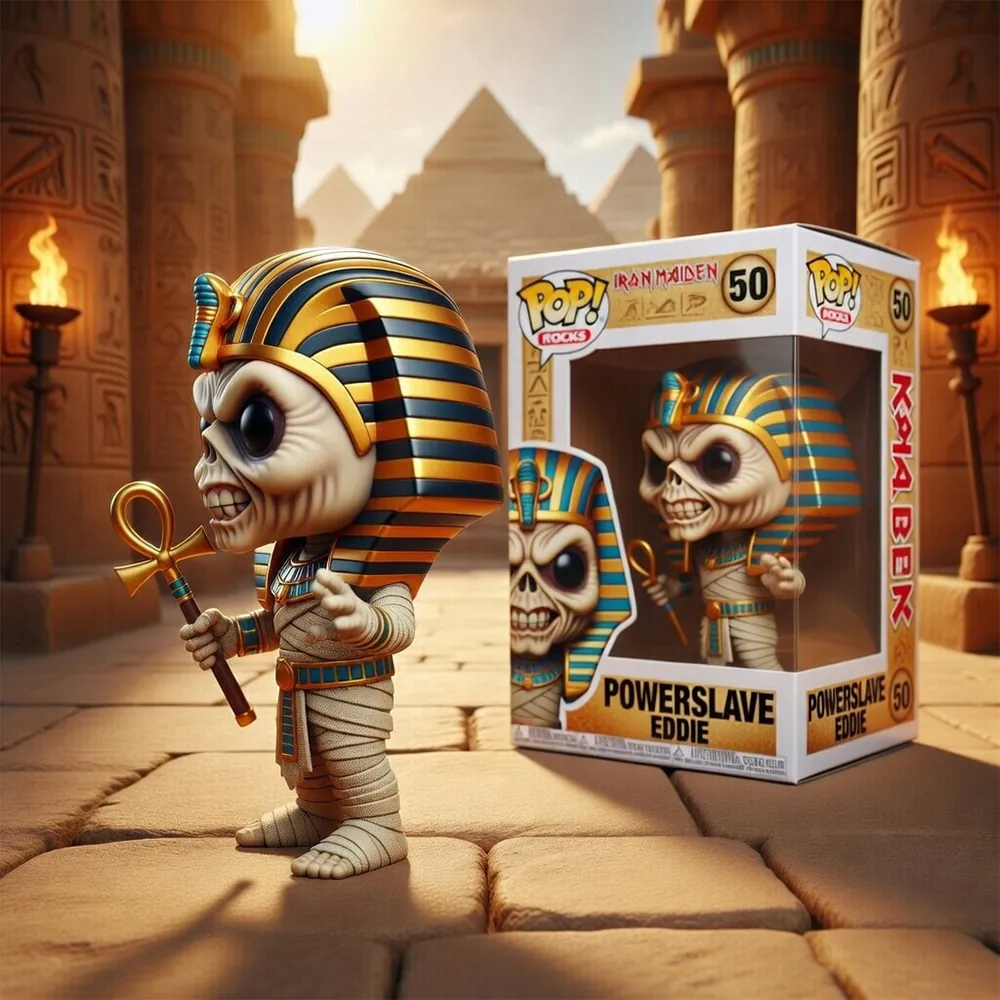 Iron Maiden Powerslave Eddie Funko Pop - Detail View