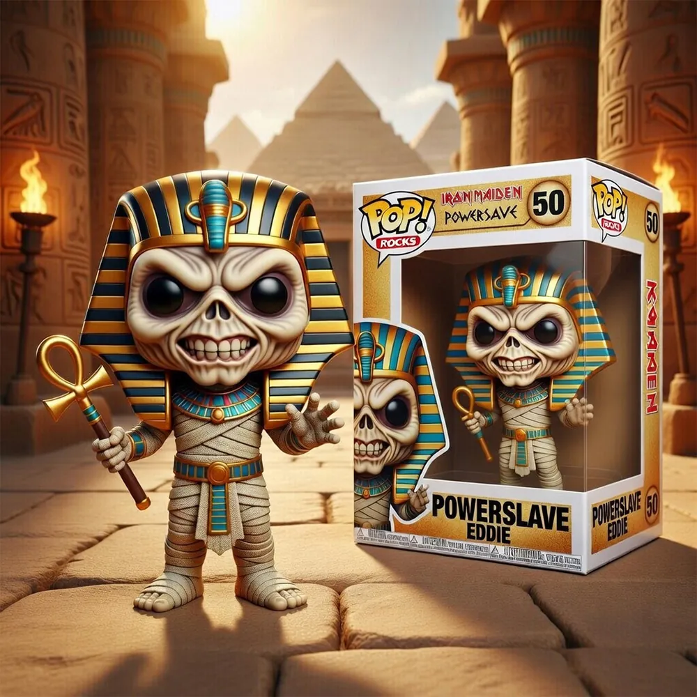 Iron Maiden Powerslave Eddie Funko Pop - Front View