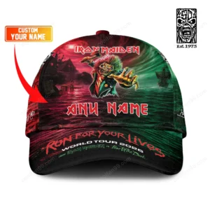 Iron Maiden Run For Your Lives World Tour 2026 Baseball Cap