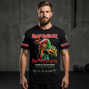 Iron Maiden Run For Your Lives World Tour 2026 T-Shirt