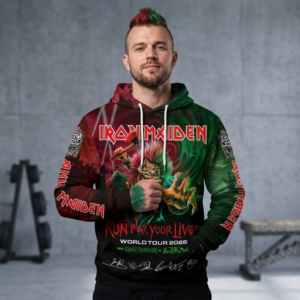 Iron Maiden Run For Your Lives World Tour 2026 3D Hoodie