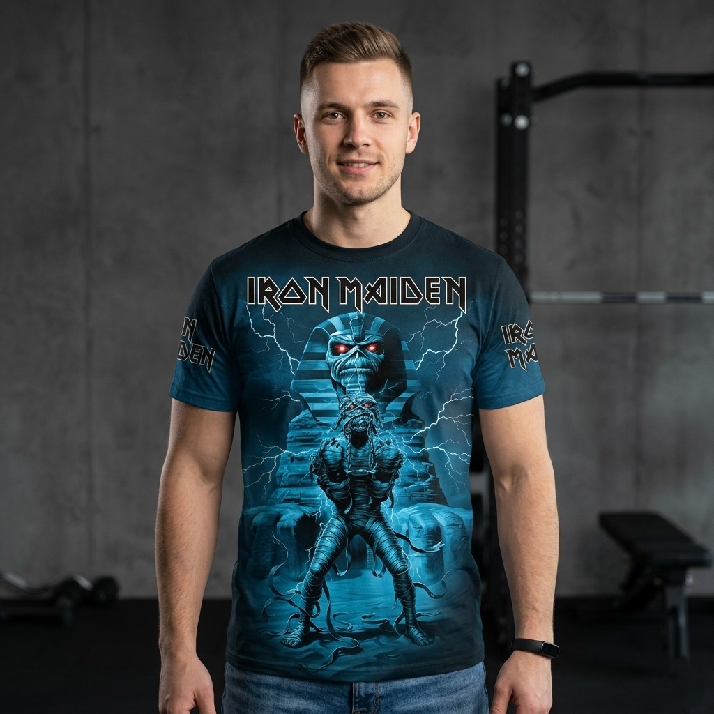 Iron Maiden Run For Your Lives World Tour 2026 T-Shirt - Detail View