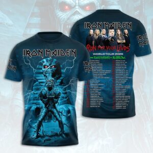 Iron Maiden Run For Your Lives World Tour 2026 T-Shirt