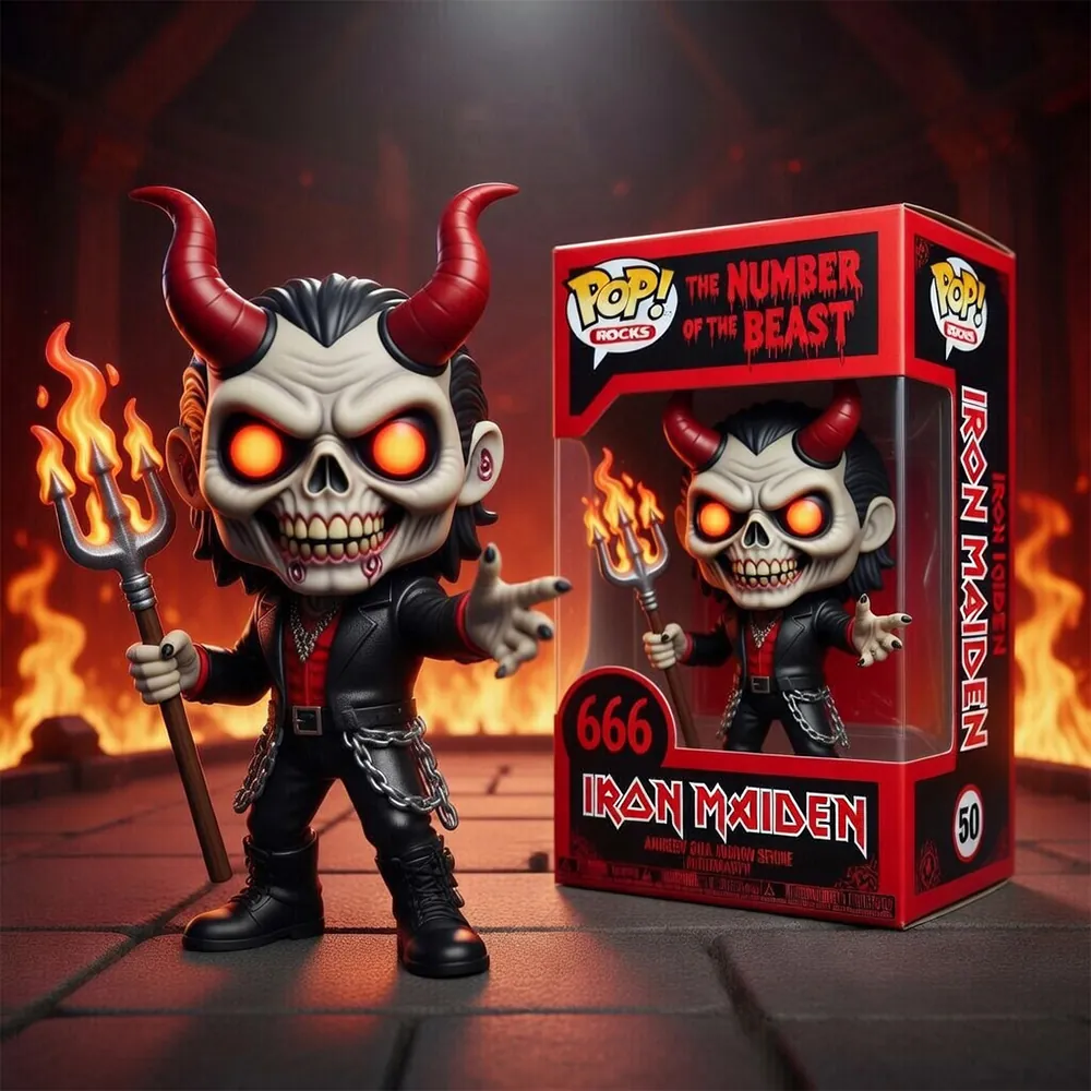 Iron Maiden The Number Of The Beast Funko Pop Figure - Front View