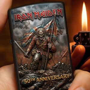 Iron Maiden The Trooper 50th Anniversary Lighter