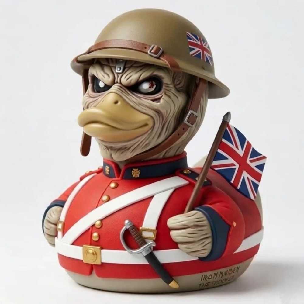 Iron Maiden The Trooper Collectible Rubber Duck - Front View