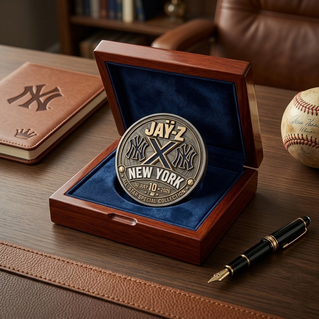 JAY-Z X New York Yankees Yankee 2026 Commemorative Coin - Detail View