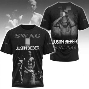 Justin Bieber Swag Photo Collage T-Shirt