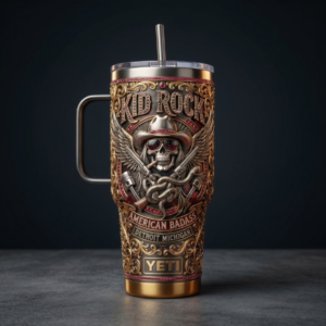 Kid Rock American Badass Detroit Michigan Tumbler