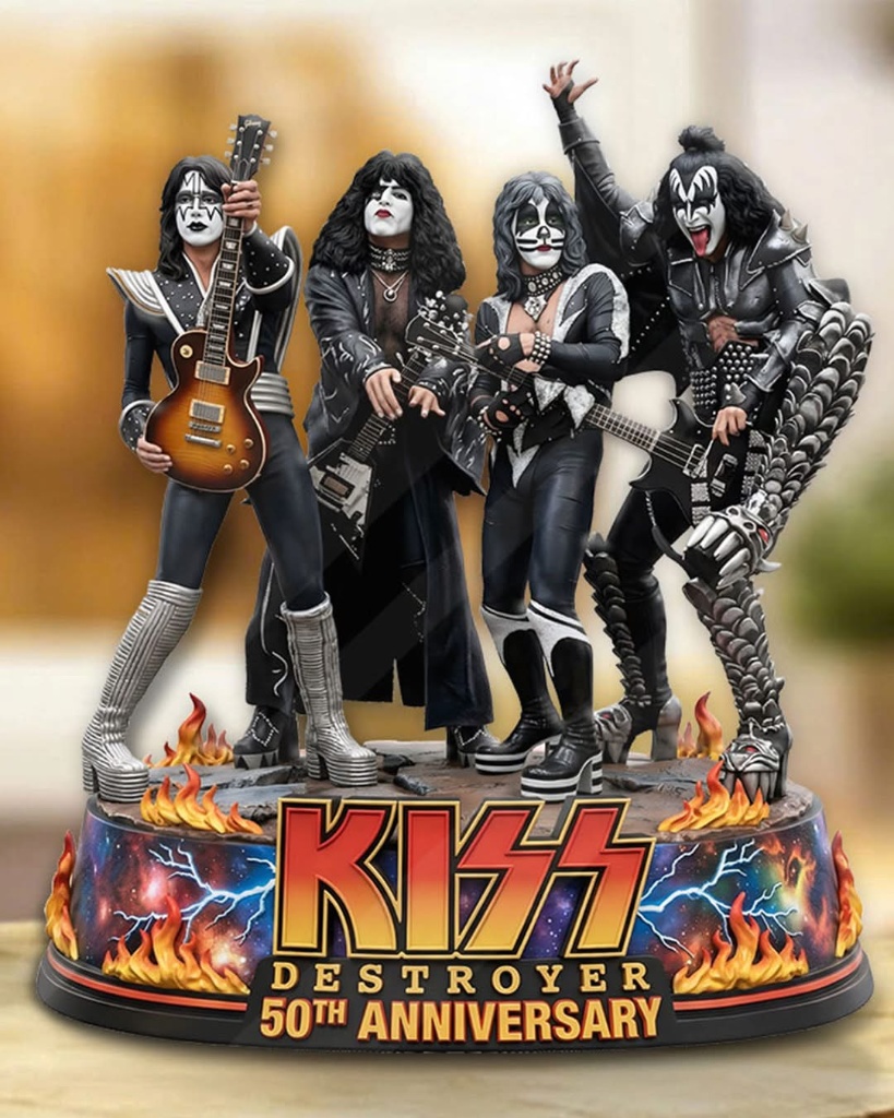 KISS Destroyer 50th Anniversary Acrylic Plaque - Front View