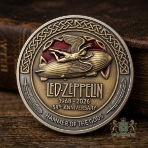 Led Zeppelin 58th Anniversary 1968-2026 Coin