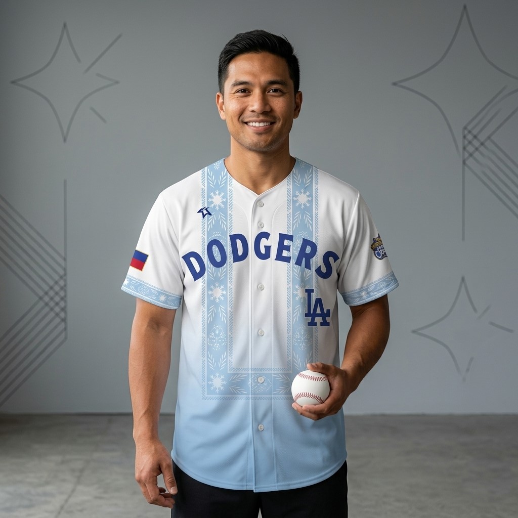 Los Angeles Dodgers Baseball Jersey - Detail View