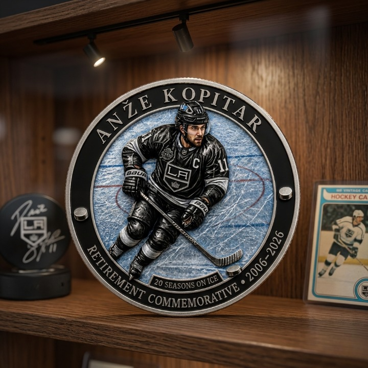Los Angeles Kings Retirement Commemorative Coin - Detail View