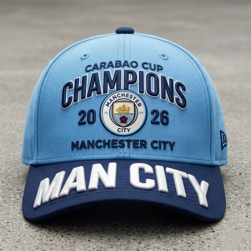 Manchester City Carabao Cup Champions 2026 Cap - Front View