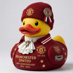 Manchester United 148th Anniversary 1878-2026 Rubber Duck