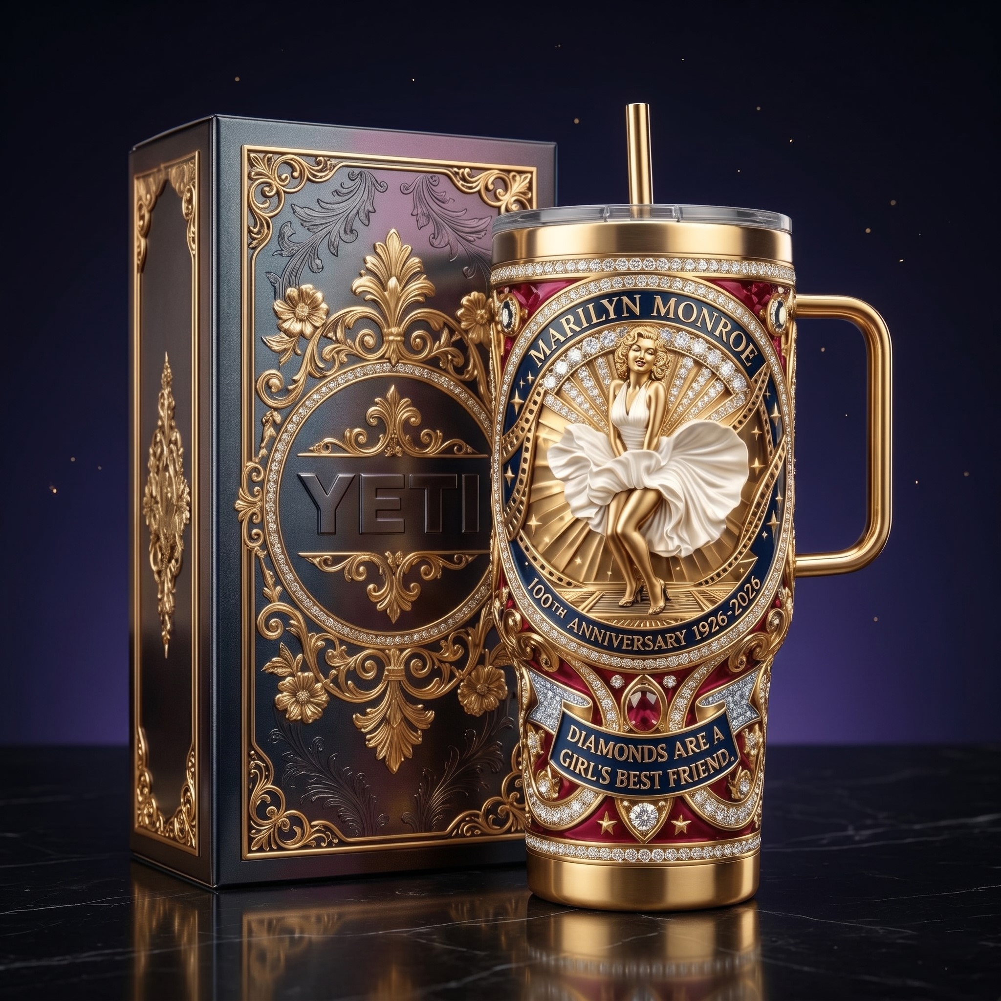 Marilyn Monroe 100th Anniversar Tumbler - Front View