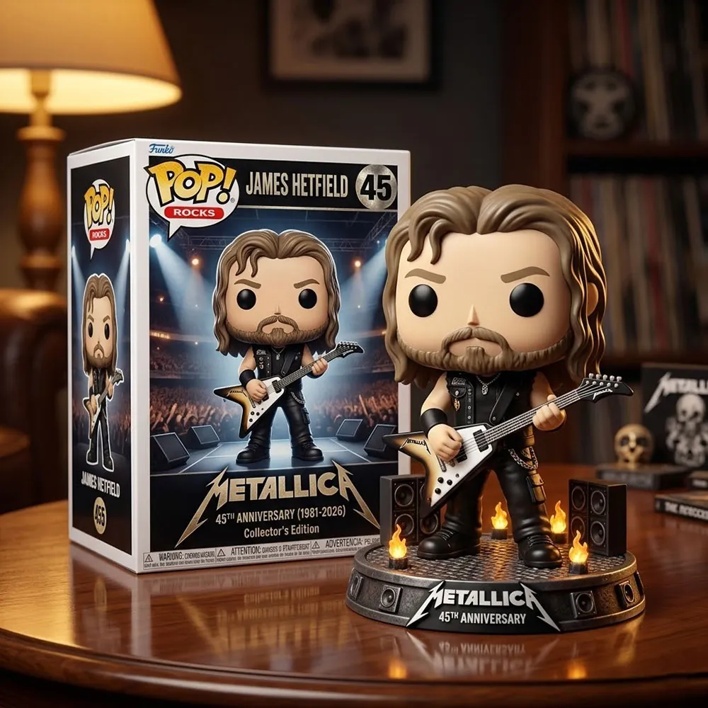 Metallica 45th Anniversary Funko Pop Figure - Detail View